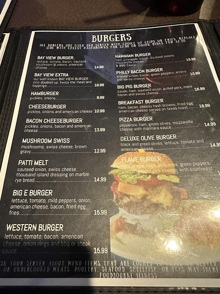 Bay View Bar & Grill Menu image 1
